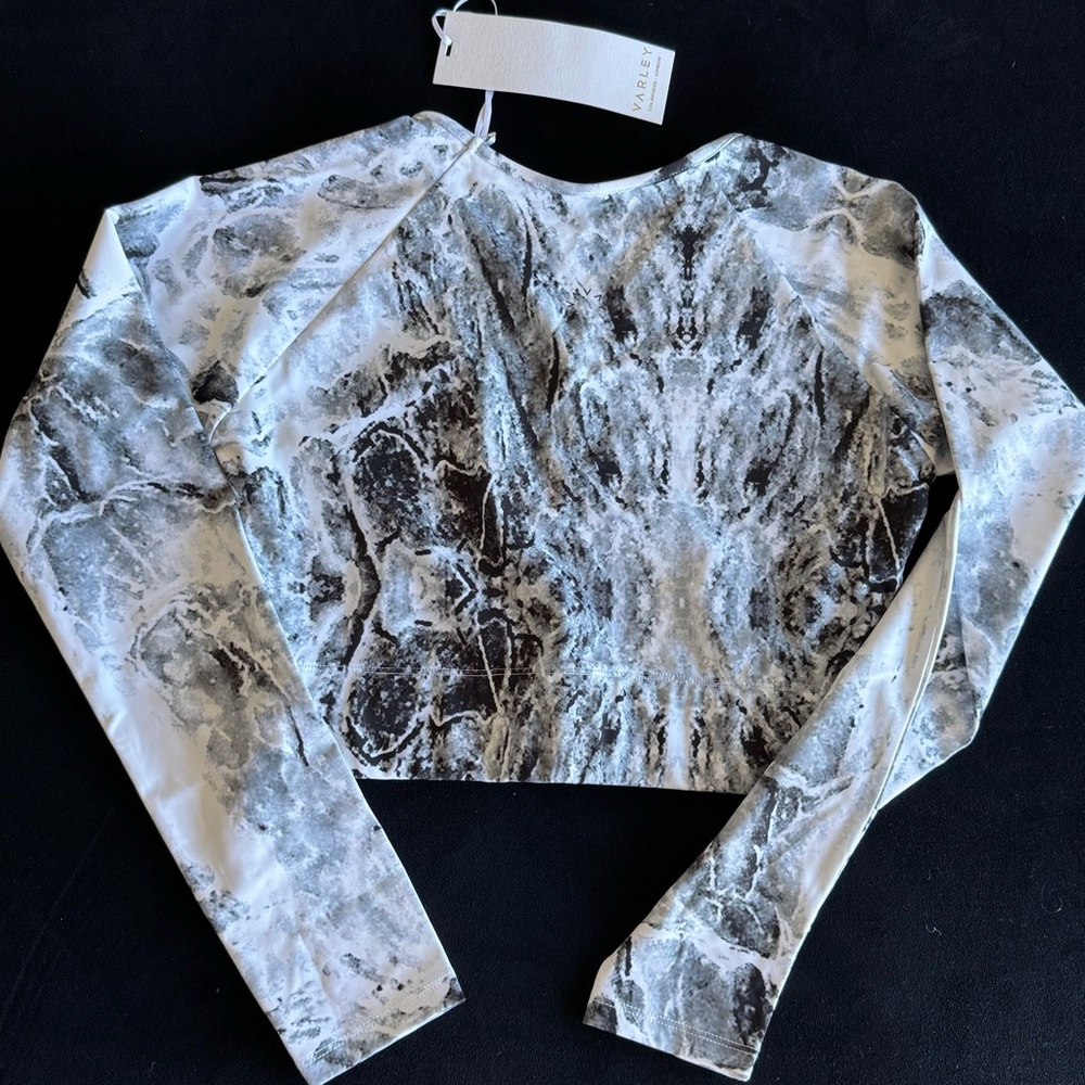 VARLEY  Sport marble mesh crop top LOS ANGELES - LONDON - Picture 4 of 4
